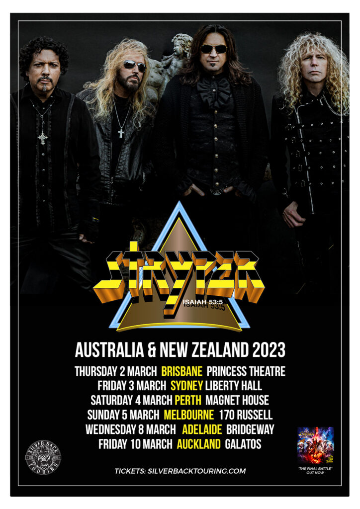 stryper tour 2023 merchandise