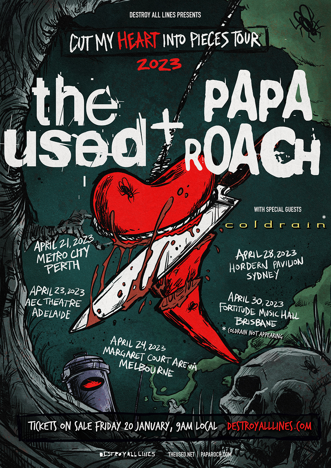 papa roach tour setlist 2023 usa