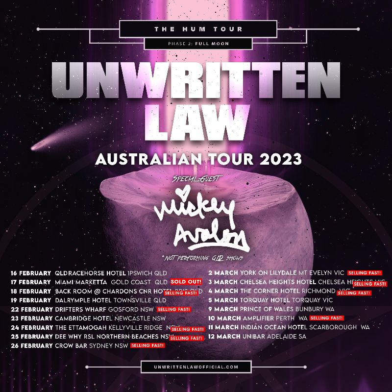 unwritten law australian tour 2023