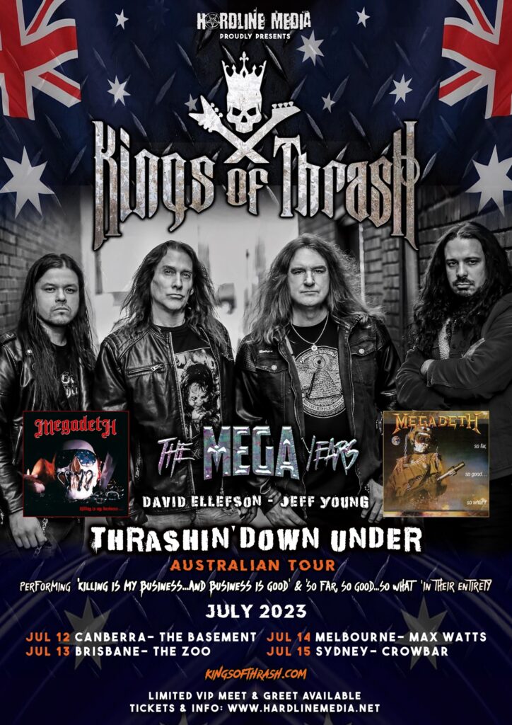 KINGS OF THRASH “THE MEGA YEARS” Australian Tour The Rockpit