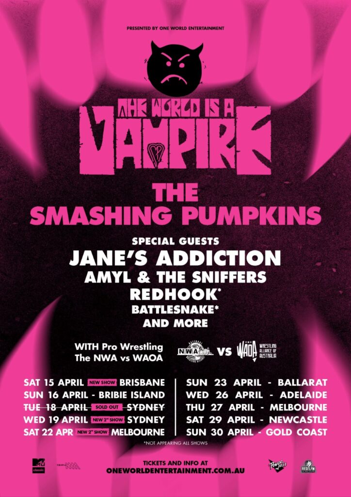 smashing pumpkins tour hastings