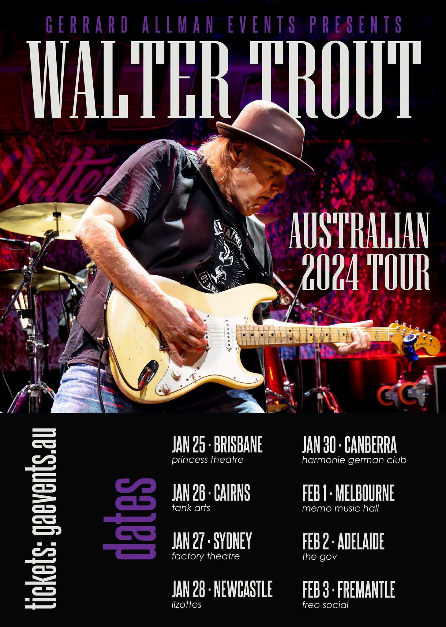 WALTER TROUT Australian Tour Announced Hipnaija Com