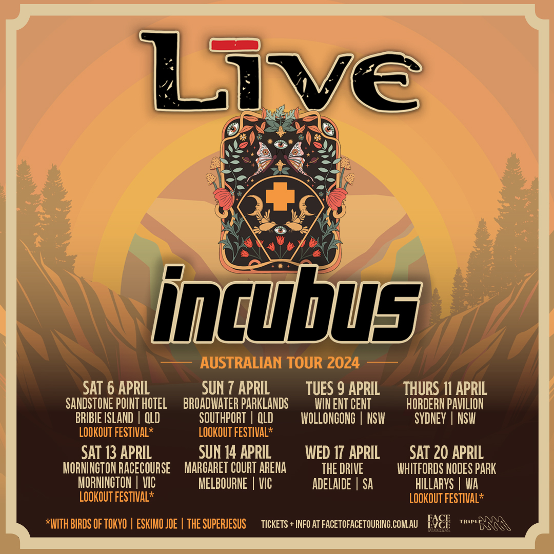 incubus tour australia 2024 melbourne