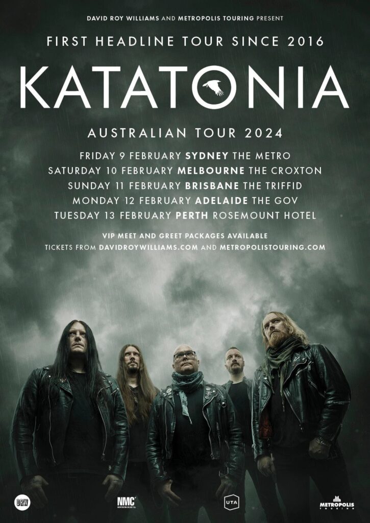 KATATONIA Announce February 2024 Australian Tour The Rockpit