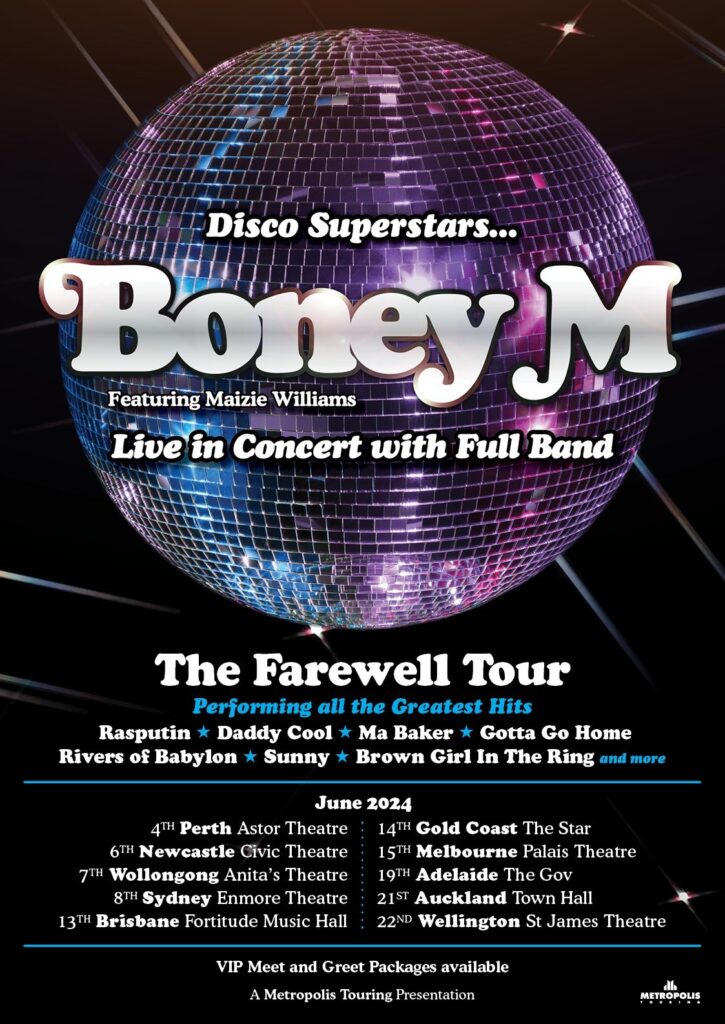 BONEY M Announce ''The Farewell Tour'' June 2024 Australian Dates The