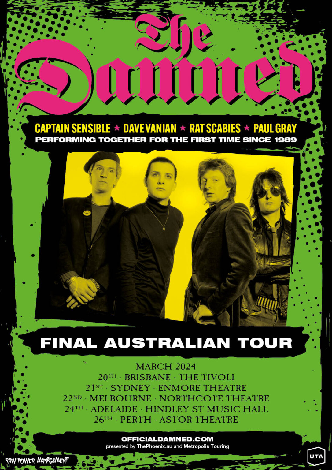 THE DAMNED Final Australian Tour The Rockpit