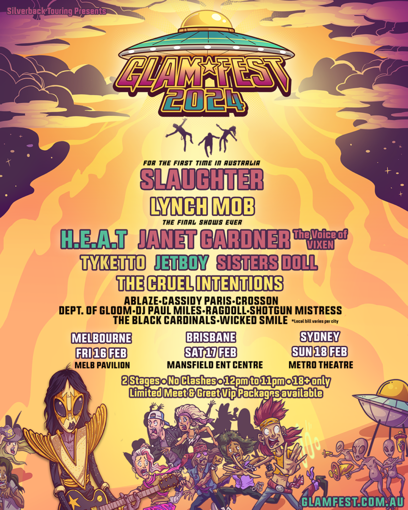 GLAM FEST FEBRUARY 2024 Lineup announced! The Rockpit