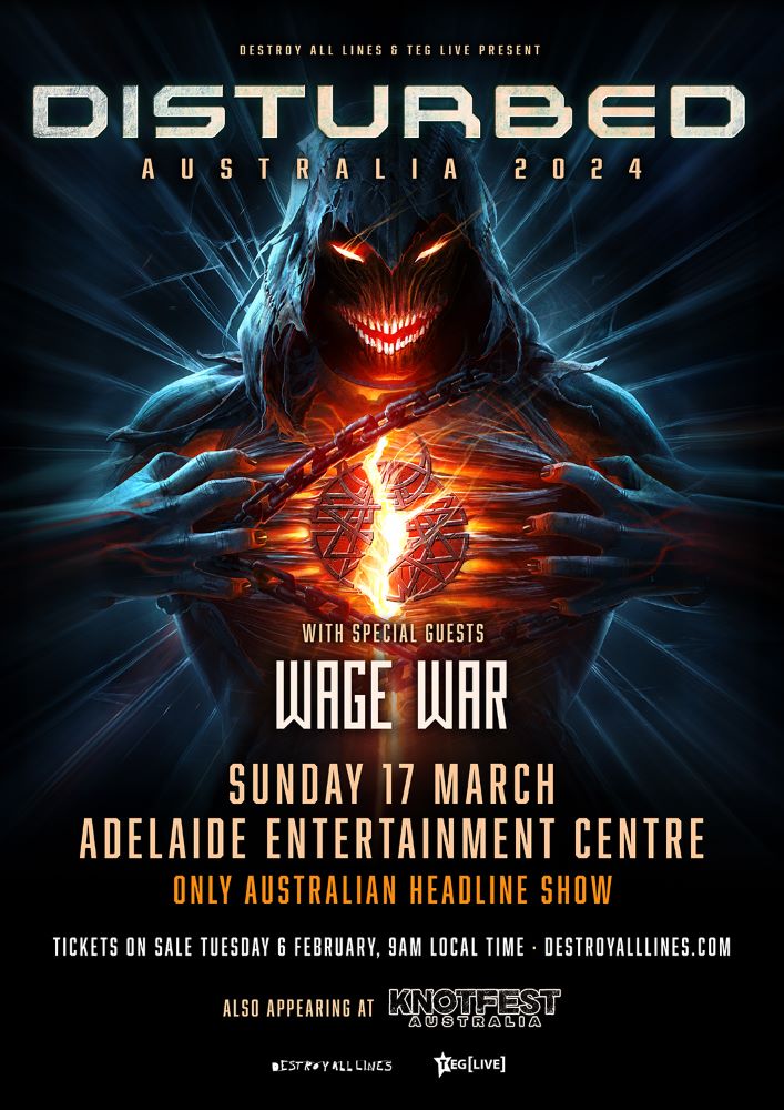 KNOTFEST Australia 2024 Sideshow DISTURBED Exclusive Headline Show