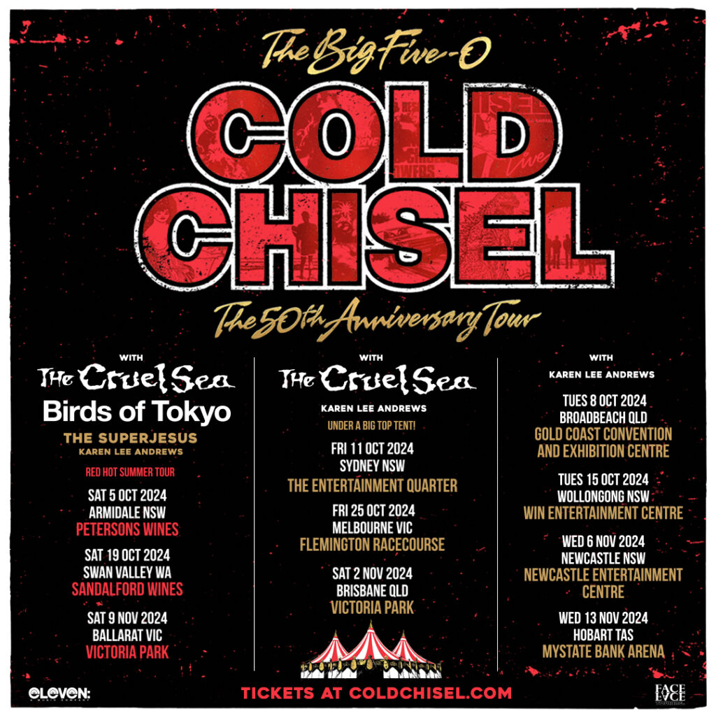 COLD CHISEL Announce 50th Anniversary Tour The Big Five0 The Rockpit