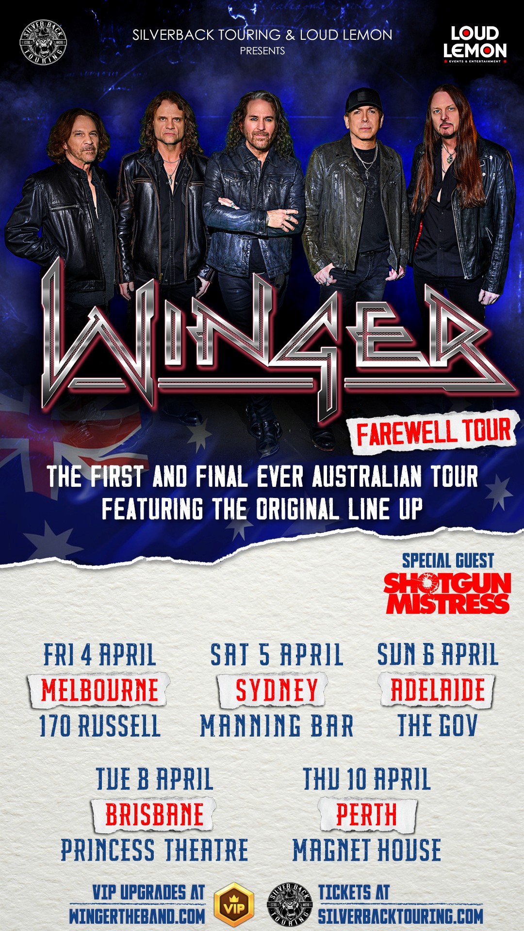 WINGER Announces Farewell Tour In Australia The Rockpit