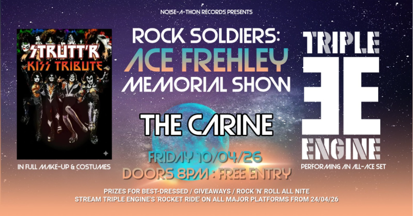 STRUTT’R and TRIPLE ENGINE To Host Ace Frehley Memorial Show