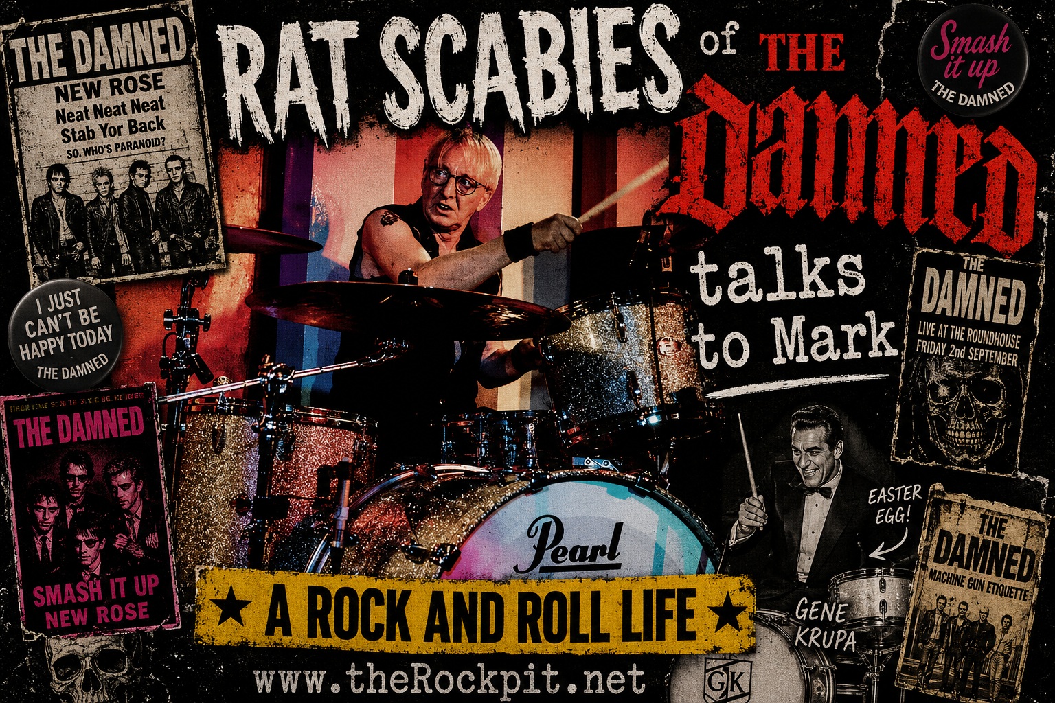 INTERVIEW: RAT SCABIES of THE DAMNED talks to Mark about 50 years of the band, Australia and Jazz... - The Rockpit