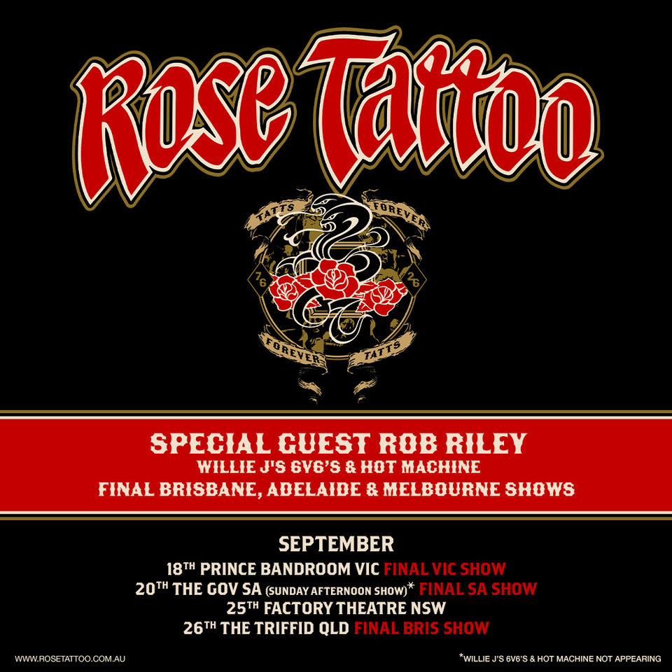 ROSE TATTOO Announce Final Year of Touring