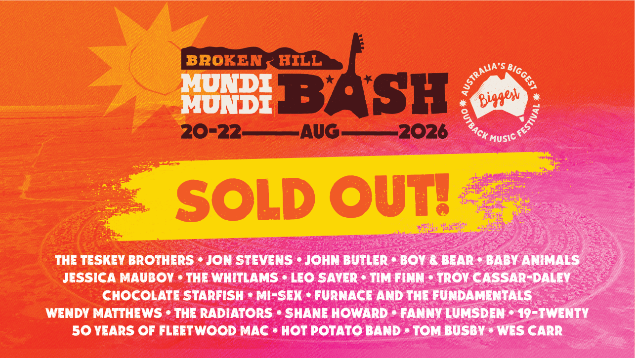 Australia’s Biggest Outback Music Festival MUNDI MUNDI BASH Sells Out