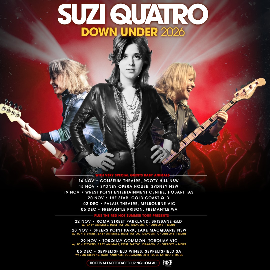 SUZI QUATRO Coming Full Throttle For Indoor & Outdoor Shows